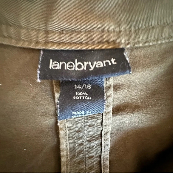 Lane Bryant women's size 14/16 military green utility jacket - Picture 3 of 3